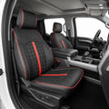 F150 Raptor Seat Covers 2017-2020 SuperCrew Custom Fit Full Set | Fits 2017-2020 Ford F150 Raptor SuperCrew with Waterproof Faux Leather Covers and Airbag Compatibility for Truck Protection by Custaura
