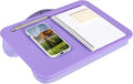 LAPGEAR Compact Lap Desk – Purple Amethyst, Fits 14" Laptops | Microbead Cushion, Built-In Pencil Slot, Carry Handle, Fits Standard Letter-Size Paper (8.5" × 11") by LapGear