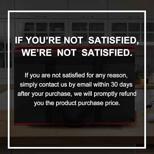 Bodaon Insulated Food Delivery Bag with Hard Bottom, 3XL, Black-Red, 1PK | Stable and Durable Catering Bag, Large Capacity Thermal Cooler Tote for Hot and Cold Food Transport for Restaurant Deliveries - Image 9