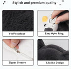Tissue Box Cover Plush Tissue Box Holder for Car, Home, Decorative Holder/Organizer for Bathroom Vanity Countertop, Nightstands, Office Desk-Penguin - Image 4