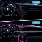 16FT EL Wire Strip Lights, USB Car Neon Trim, Sewing Edge, Purple | USB-powered operation, sewing-edge design, fuse protection, interior ambient lighting use, cut-to-length construction - Image 5