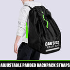 Car Seat Travel Bag for Airplane, Padded Strap Car Seat Bags for Air Travel | Large Car Seat Bags for Air Travel, Carseat Storage Bag Backpack for Airport, Carseat Cover Travel - Baby Travel Essential - Image 2