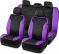 Skechers Memory Foam Seat Covers,Leather Car Seat Covers, Ultimate Comfort & Support Seat Covers Full Sets Airbag Compatible, Automotive Universal Fit Most for SUVs, Vans, Sedans, Cars, Trucks,Purple by Unknown