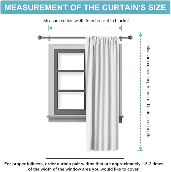 RYB HOME Blackout Curtains for Bedroom Living Room Nursery 72 inches Long | Thermal Insulated, Privacy Protection, Rod Pocket, Drapes for Office Home Theater, W42 x L72, Navy Blue, 2 Panels - Image 8