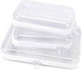 YOPCDJ Clear Hard Shell Zipper Case Clear Zipper Pouches, Travel Toiletry Bag & Waterproof Makeup Organizer, Diaper bag, Plastic Pouch for Office Home Storage, White 3 Pack, LSS by YOPCDJ