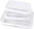 YOPCDJ Clear Hard Shell Zipper Case Clear Zipper Pouches, Travel Toiletry Bag & Waterproof Makeup Organizer, Diaper bag, Plastic Pouch for Office Home Storage, White 3 Pack, LSS by YOPCDJ