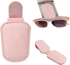 Sunglass Holder for Car Visor Clip, Teen Girl Car Essentials, Cute Pink Car Accessories for Women, Car Visor Magnetic Sunglasses Holder Clip (1, Pink) by Unknown