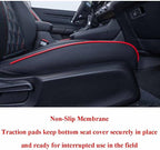 EKR Car Seat Covers for Honda HRV 2023-2027,Leatherette Full Set | Custom Fit for Honda HRV EX-L 2023-2027 Glove-Like Fit,Airbag Compatible,Easy Clean,Faux Leather(Black with Red Piping) - Image 2