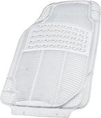 BDK 4-Piece Rubber Transparent Clear Floor Mats Heavy Duty for Front & Rear Car Truck Van SUV, All Weather Protection, Universal Fit - Image 6