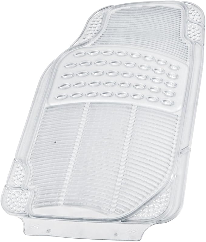 BDK 4-Piece Rubber Transparent Clear Floor Mats Heavy Duty for Front & Rear Car Truck Van SUV, All Weather Protection, Universal Fit - Image 6