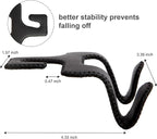 AMVOYOA 【2021 Upgraded】 Car Purse Hook, 2 in 1 Car Seat Headrest Hooks Durable Hanger Storage Holder Leather Organizer for Hanging Grocery Bags, 1 Pack, Black - Image 7