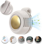 Portable Clip-On Fan, Mini USB Rechargeable 360° Rotatable Fan, Personal Fan 3-Speed Silent Mini Bladeless Fans (White) - Image 2