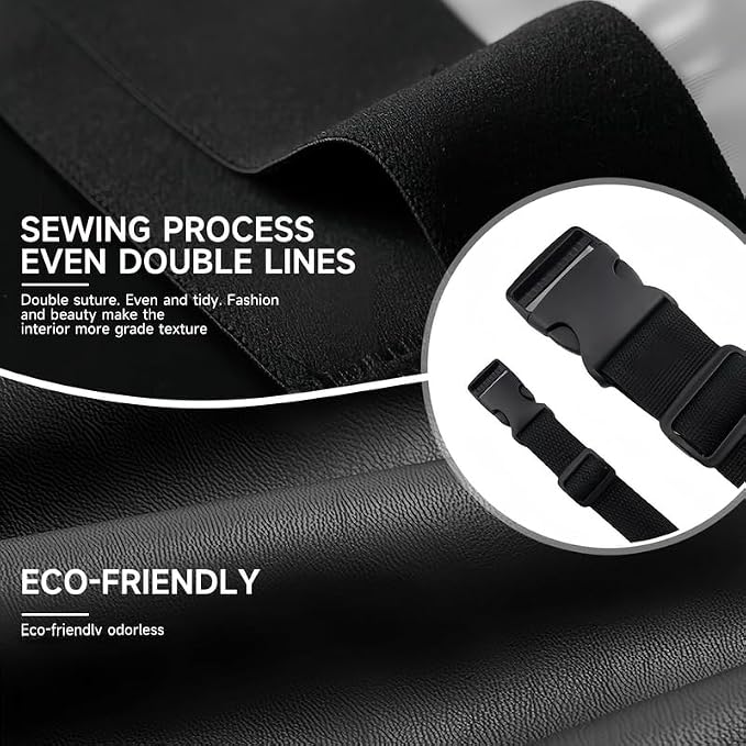 Car Tissue Box Holder, PU Leather car Napkin Organizer with Pockets | Fits Full Tissue Box, Secure Easy Install, Dual Mesh Storage Pockets, Great Gift for Drivers - Image 5