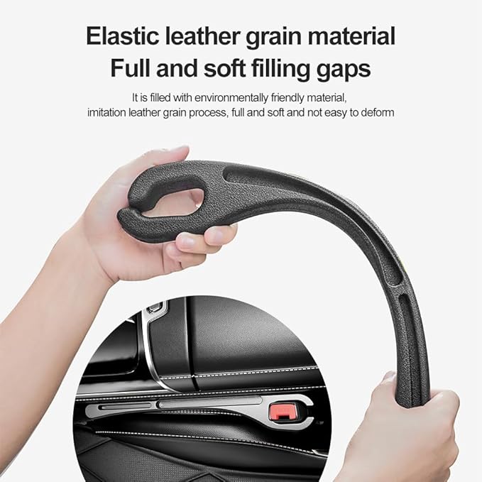 Stacool [2026 Upgrade] 2PCS Car Seat Gap Filler with Phone Holder,Multi-Function Car Side Seat Gap Filler for Prevent Items Falling,Universal Car Seat Organizer Car Accessories Interior (Black) - Image 5