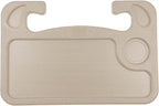 Steering Wheel Tray,Car Table Food Trays for Eating,Laptop Mount,Cars Desk for Driver,Fit Most Auto Vehicle Steering Wheels (Beige, Medium) by LoyaGour