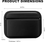 Car Seat Side Pocket Organizer, Mini Leather Auto Door Storage Bag Console Side Organizer, Multifunctional Seat Gap Pocket Storage Pouch for Phone Pen Key Sunglass (Black) - Image 2