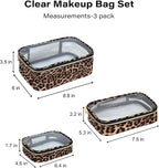 3 Pack Clear Makeup Bags for Women, TSA Approved Toiletry Bag Set for Travel Size Toiletries Carry on Travel Organizer Bags Waterproof Cosmetic Case Zipper Pouch Set Car Accessories Essentials - Image 8