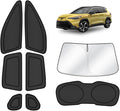 KUST Car Window Shades for Toyota Corolla Cross 2022-2024 2025 2026 Windshield Sun Shade Side Window Cover UV Block Privacy Protection Accessories for Camping Blackout Rear Back Full Set 8PCS by KUST