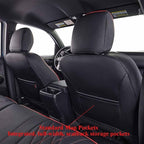 EKR Car Seat Covers for Subaru Forester 2026(NO Base),Full Set | Custom Fit for Subaru Forester 2026 Premium/Sport/Wilderness/Limited/Touring(NO Base)Faux Leather(Black with Red Trim) - Image 3