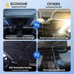 EcoNour Windshield Sunshade & Window Tint for Hyundai Tucson 2022 2023 2024 2025 2026 | Front Windshield Sun Shade UV Protection Heat Blocker | Foldable Car Sun Visor Interior Accessories - Image 6