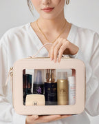 Travel Clear Makeup Bag Set, TSA Approved Cosmetic Bag Case with Zipper Portable Makeup Pouch Toiletry Bag Traveling Cosmetic Organizer Storage Bag Car Organizer Car Essentials - Image 2