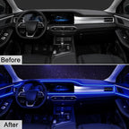 Interior Car LED Strip Lights, 9 in 1 RGB Wireless Ambient Lighting Kit | APP/Remote/Button Control, USB 12V, 16 Million Colors & 29 Modes, Inside Car Lighting Accessories - Image 4