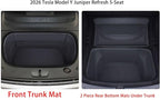 Full Cover Frunk Mat & Rear Lower Trunk Storage & Inner Storage Mat Compatible with Tesla Model Y 2026 Juniper (Not fit Standard)– Full Coverage, Non-Slip, Easy Clean(Black) - Image 2