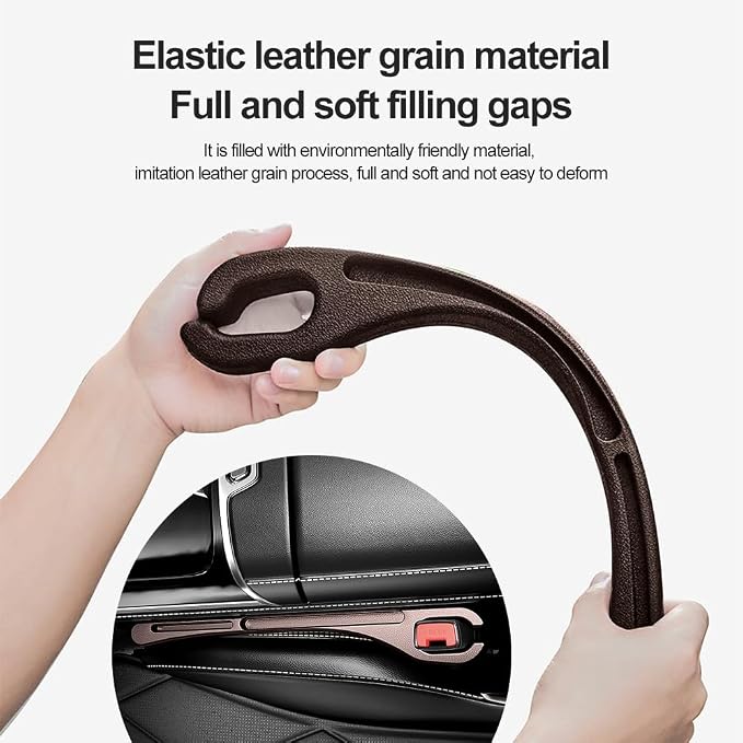 2PCS Car Seat Gap Filler Organizer with Phone Holder,[Upgrade Version] Car Seat Gap Organizer for Prevent Falling,Essential Car Accessories Car Side Seat Gap Filler (Brown) - Image 5