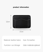 SUJADE YAKEFLY Car Seat Side Pocket Organizer, PU Leather Cell Phone & Sunglasses Holder, Gap Filler, Mini Storage Bag - Image 5