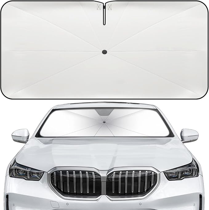 Windshield Sun Shade Umbrella for BMW 5 Series 2018-2026 Front Window | Heat-Reflective Window Shade, Umbrella Sunshade Cover Blocks Heat, Protects Interior, Vehicle-Specific Precision Fit by Fshaanys