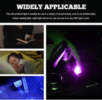 USB Type C LED Ambient Light, 8 Colors RGB LED Car Atmosphere Lamp with Adjustable Brightness, 5V Plug-in USB Night Lights Interior Decoration for Vehicle Home Office - Image 6