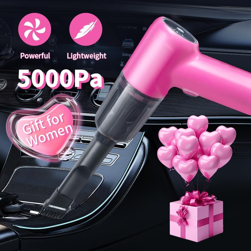 Portable Car Vacuum Cordless,2-in-1 Blow Suction Handheld Cleaner with Multi-Nozzles, Rechargeable Mini Vacuum for Car, Home, Office, Pet Hair, Sofa, Keyboard. - Image 7