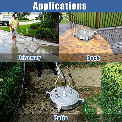 JANZ 20'' Pressure Washer Surface Cleaner with Dual Handle - Image 6