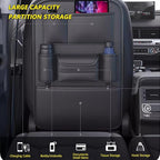 Tumecos Car Backseat Storage Bag,Seat Back Organizer with Tissue Box,Multifunctional Kick Mat,Backseat Protector Cover Pad,Large Capacity Seat Back Storage Hanging Bag(Style A) - Image 3
