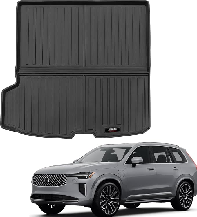Custom for 2016-2026 Volvo XC90 Cargo Mats Trunk Liner Behind 2nd Row All Weather TPE Protection Mat Accessories (for 2016-2026 Volvo XC90) - Image 4