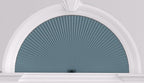 Myshade Arch Window Shades Half Circle Blackout Cellular Shades Cordless No Drill Blinds for Windows Half Moon Honeycomb Fabric No Tools Room Darkening Shades Easy Install (1PCS Blue 24" W X 48" H) by MYSHADE