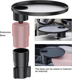 Car Tray 360° Rotating Cup Holder Table Organizer for Car Center Console Car Accessories Compatible with Most Vehicle - Image 4