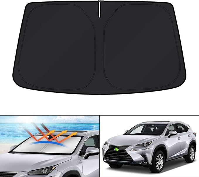 KUST Windshield Sun Shade for 2015-2021 Lexus NX300h/NX300/NX200t Accessories Sunshade Window Sun Visor Protector Foldable Blocks UV Rays Keep Your Car Cooler by KUST