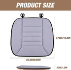 MYFAMIREA Car Seat Cushion Pad 1.2" Thick Comfort Seat Protector for Car Driver Seat Office Chair Home Use Memory Foam Seat Cushion with Non Slip Bottom, 20'' x 18.5'', Gray - Image 7