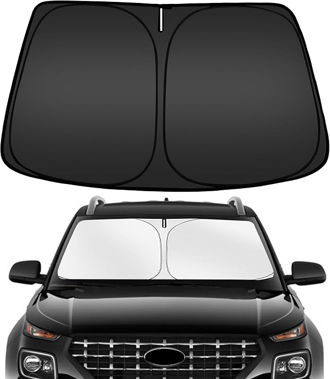 ARISMOTOR Windshield Sun Shade for Hy-undai Venue 2020-2026 | Custom Fit, Foldable, Front Window Sunshade Sun Visor Protector, Block UV Rays, Keep Car Cooler by ARISMOTOR