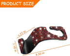Mandark 4PCS Rhinestone Headrest Hooks for Bags and Umbrellas, Red | ABS construction with rhinestones, half-open installation, holds bags and umbrellas, fits many seat posts - Image 2