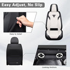 Fit for Toyota Corolla Cross Seat Covers 2022-2026,Premium Leather, 360° Full Protection, Thick Padding & Memory Foam, Waterproof & Stain-Resistant Car Seat Cover Front Set (2 Seat,Cream White) - Image 7