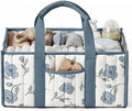 Diaper Caddy Organizer,Cute Floral Nursery Storage Basket,Soft Portable Changing Table Car Caddy Organizer Gift (Floral J) by Ankick