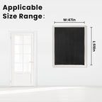Adhesive Blackout Curtains- Self Stick Shades Window Blinds Curtains No Rod Needed Easy to Hang Curtains, Use for Bedroom, Living Room, Dining Room, Kitchen, Home Office, 47"W X 59"L, Black, 1 Panel - Image 7