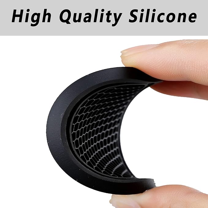 ZSDY Car Cup Coaster, 4PCS Universal Auto Non-Slip Cup Holder Embedded in Ornaments Coaster, Car Interior Accessories Sets, Black - Image 2
