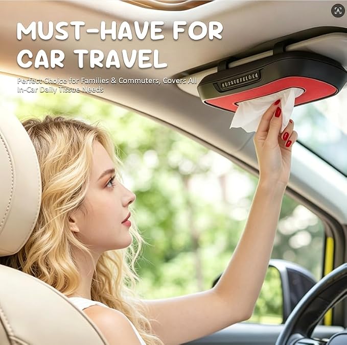 Car Tissue Refills 6 Packs 3-Ply Soft Facial Tissues | 50 Sheets Each Travel Tissue Packs for Vehicle, Auto Visor Tissue Holder, Car Accessories and Portable On-the-Go Use - Image 7