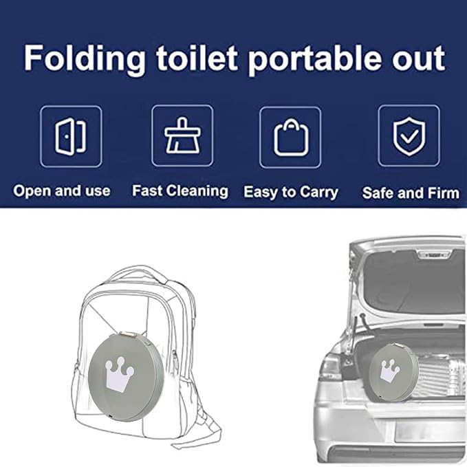 SunnySmile,Travel Potty,Car Potty for Toddler,Portable Toilet for Kids | Portable Toilet for Kids with 45 Liners,for Toddler Travel, Camping, Foldable, Indoor/Outdoor Use - Image 6