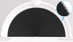 Myshade Arch Window Shades Half Circle Blackout Cellular Shades Cordless No Drill Blinds for Windows Half Moon Honeycomb Fabric No Tools Room Darkening Shades Easy Install (1PCS Black 72" W X 36" H) by MYSHADE
