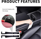 Stacool 2PCS New Car Seat Gap Filler with 2 Storage Areas,Stylish Car Seat Gap Storage for Stabilizing Phone,Keys Wallet,Universal Car Seat Gap Filler Organizer (Carbon Beige) - Image 4