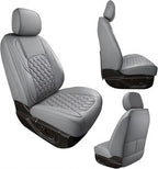 Huidasource 2007-2017 Wrangler JK Custom Seat Covers (Full Set/Gray) | Waterproof Leather Seat Cushion Protector for Jeep Wrangler JK 4-Door Sahara Sport Rubicon - Image 9